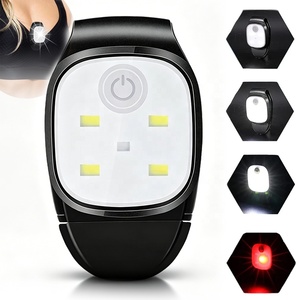 Lampe LED rechargeable à clipser pour la course à pied, 4 modes d'éclairage, mini lampe portable, lampe à clip étanche pour la course nocturne, la promenade des chiens - Product Image 1