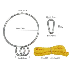 ชุดแหวนสมอสแตนเลสขนาด 6 มม. พร้อมตะขอสำหรับซ่อมสมอเรือและอะไหล่ทดแทน - Product Image 3