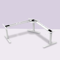 Table basse moderne en forme de l, bureau à support motorisé, intelligent, table basse