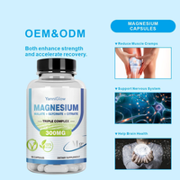 YanniGlow OEM ODM Complément Alimentaire pour Adultes Capsules de Glycinate de Magnésium : Énergie Accrue, Soutien Musculaire et Nerveux, Aliment Santé