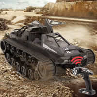 Uzaktan kumanda paletli yüksek hızlı Tank Off-Road 4WD RC araba 2.4 Ghz RC ordu kamyon 1/12 sürüklenme tankı RC tankı çocuklar yetişkinler için