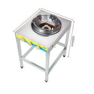 Réchaud à gaz professionnel 40 kW à haute pression pour <span class=keywords><strong>wok</strong></span>, robuste, puissant, avec vannes compatibles, idéal pour la cuisson et la friture. - Product Image 2