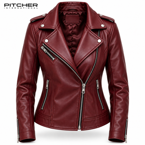 Proveedor al por Mayor de Chaquetas de Cuero para Mujer para Colecciones de Boutiques en EE. UU., Chaquetas de Cuero Cortas Estilo Moto para Mujer, Personalizadas OEM - Product Image 5