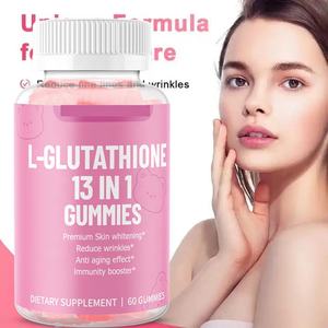 Etiqueta privada OEM ODM Salud natural Blanqueamiento Gummy the Skin Rubber Hombres y mujeres The Skin L-Glutathione 13 en 1 Gummies - Product Image 4
