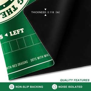 Juego de Mahjong automático de viaje portátil, alfombrilla silenciosa antideslizante, incluye bolsa de almacenamiento, tarjetas de Mahjong verdes 2025, decoración de fiesta, hecho en stock - Product Image 3