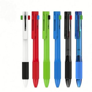 Promotional Custom Logo 4 Color <b>Retractable</b> Ballpoint <b>Pens</b> Long-lasting Ink for Campus Events - Product Image 1