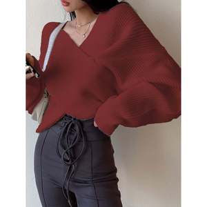 <b>Cropped</b> One Shoulder Batwing <b>Sweater</b> Women's Knit Top <b>White</b> - Product Image 3