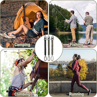 Lanière en paracorde tressée robuste, porte-clés, accessoires pour portefeuille, pour hommes et femmes, activités de plein air, camping, pêche, marque EH
