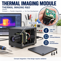 Module d'imagerie thermique 256x192 12um VOx non refroidi, cœur de caméra thermique LWIR, USB UVC MIPI UART CVBS 5V basse consommation OEM