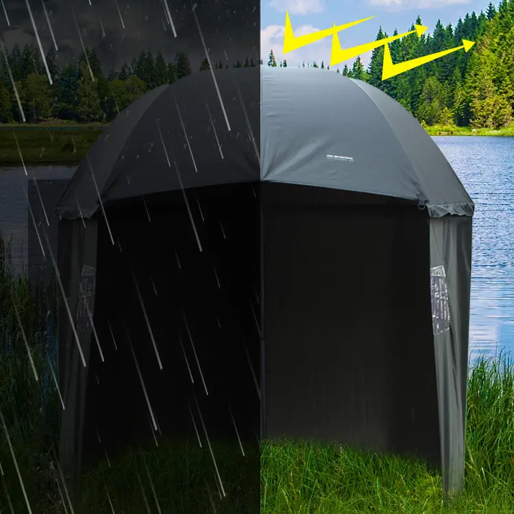 공장 도매 가격 스포츠 비치 우산 캠핑 텐트 프로모션 야외 낚시 우산 하프 텐트