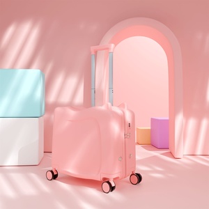 <span class=keywords><strong>Valigia</strong></span> Cavalcabile per Bambini in ABS PC Rigido con Pedale, Maniglia Multilivello e Chiusura a Combinazione - Product Image 4