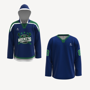 ชุดยูนิฟอร์มฮอกกี้น้ำแข็งแบบสั่งทำจากโรงงาน OEM พร้อมลายพิมพ์แบบ Sublimation คุณภาพสูง แห้งเร็ว ระบายอากาศได้ดี - Product Image 4