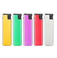 Briquet de poche de luxe en métal, style flamme jet, coupe-vent, avec logo laser, rechargeable, pour bougies et cigarettes - Vente en gros