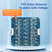 Ecualizador Activo 2A, Balanceador 12S 13S 14S 15S 16S, Módulo de Ecualización Activa de Energía para Baterías de Litio Lifepo4 y Lipo