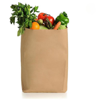 Sac en papier SOS personnalisé Sac à emporter de style à ouverture automatique sans sac à poignée