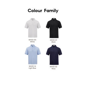Polo unisexe super confortable en coton uni à col uniforme 220 g/m² Polo Baju Polo MH02 - Product Image 5