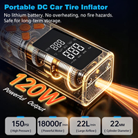Electric Portable Cordless Tire Inflator Dual-Screen Digital air Pump for Car Tire Tyre Inflators Car air Compressor