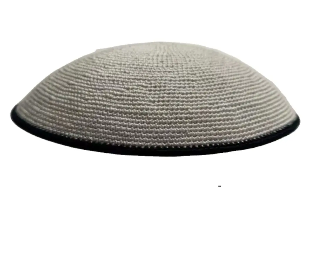 DMC Kippa Aiguille au crochet tricotée à la main, bonnet 100% coton. Selon la commande, bienvenue pour personnaliser 005