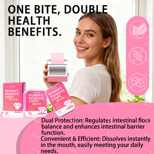 Bandes de probiotiques personnalisées pour femmes, à dissolution rapide, améliorant le métabolisme, complément alimentaire pour soutenir la santé digestive, bandes orales - Product Image 2
