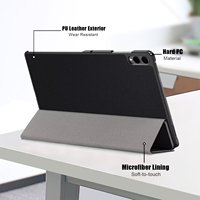 Casing penutup keras ponsel Samsung Galaxy Tab S11 Ultra 14.6, casing ponsel Magnet lipat tiga sandaran PU + PC untuk Samsung Galaxy Tab S11 Ultra SM-X930 X936