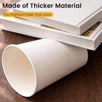 Gobelets à café en papier 12 oz, lot de 100, blancs, jetables, biodégradables, résistants à la chaleur, étanches, robustes, pour la maison/les petits mariages