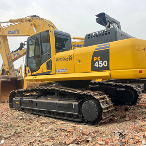 Excavatrice sur chenilles hydraulique KOMATSU PC450-8 d'occasion, 45 tonnes, fabriquée en Chine, moteur d'origine avec boîte de vitesses et pompe - Product Image 1