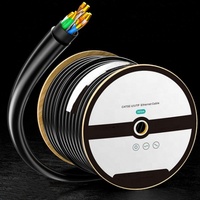 Cable de Red ST Cables CAT5E-UTP AWG24 4*0.5, Cable Ethernet de Cobre Puro Trenzado, CMR PVC, 305m/rollo, Gris, Personalizable, para Comunicación