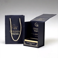Caja de Regalo de Papel Impresa a Cuatro Colores, Magnética, Reutilizable, Ecológica y de Lujo con Logotipo Personalizado y Embalaje para Perfumes