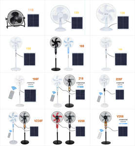 Omsen Summer Rechargeable Solar Fan <b>With</b> Solar Large Capacity Mobile Rechargeable Solar Fan for Indoor Outdoor OMQ806 -198F - Product Image 5