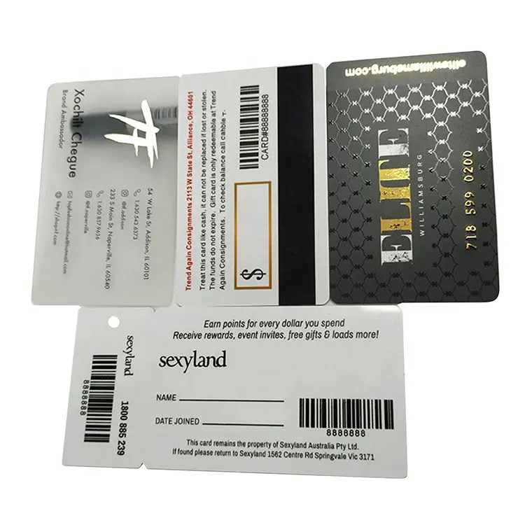 maker promotion custom cr80 30mil thick vip loyalty plastic white pvc id membership gift printing business card