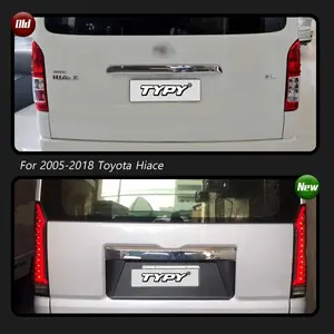Nuevo Conjunto de Luces Traseras LED TYPY 2005-2018 para Hiace con Luces de Circulación Diurna y Señales de Giro, Lente Ahumada/Tintada - Product Image 3