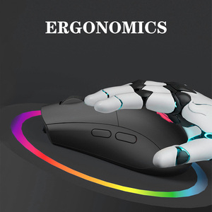 Ratón inalámbrico de modo dual recargable, ratón ergonómico para juegos de oficina, ratones ópticos silenciosos para ordenador - Product Image 5