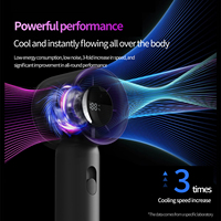 Mini ventilateur électrique portable, batterie 3000 mAh, refroidisseur d'air personnel, vitesses réglables, moteur silencieux sans balais, pour l'extérieur