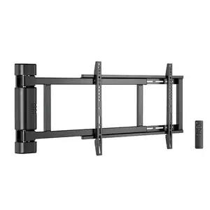 Remote Motorized 180degree Swing Wall TV mount for 32-75inch TV /Fully automatically Swivel left to right wall TV bracket