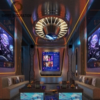 Vente en gros de bar cool discothèque KTV LED table cube en bois massif narguilé meubles de salon ensemble de boîte de nuit