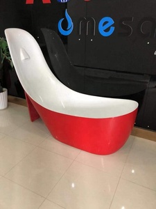 Venta caliente de diseño moderno acrílico barato independiente bañera rojo <span class=keywords><strong>zapatos</strong></span> de tacón alto de pie libre bañera para cuarto de baño - Product Image 6