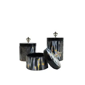 Gold-Plated Luxury Ceramic Vase Small Flower Pattern Storage Box Home Decoration Modern Garden Jewelry Jar Combination