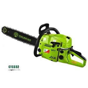 Manufacturer Supply 2 Stroke 52CC Gasoline Chainsaw Petrol Chain Saw Wood Cutter Machine For Garden With Steel Chiansaws