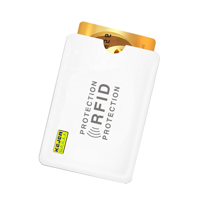 Factory Anti RFID Swipe Credit Bank Card Holder Anti-interference Card Cover Blocking Reader Card Sleeve