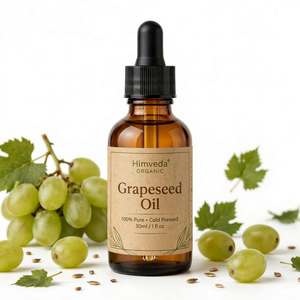 Aceite de Semillas de Uva Orgánico Himveda 30ml 100% Puro Prensado en Frío Natural Vegano Sin OMG Aceite Portador para Cuidado de la Piel y SPA - Product Image 1