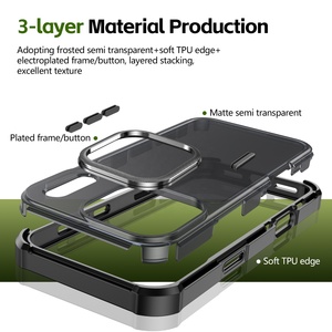 Funda Magnética Resistente para <span class=keywords><strong>iPhone</strong></span> 17 <span class=keywords><strong>Pro</strong></span> <span class=keywords><strong>Max</strong></span>, 17e Air, 16 <span class=keywords><strong>Pro</strong></span> <span class=keywords><strong>Max</strong></span>, 15 Plus, Protección Contra Caídas, Translúcida, Mate, Antigolpes - Product Image 2