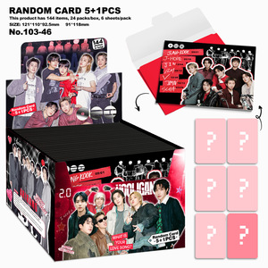 Tarjetas de Regalo Aleatorias de KPOP, 5+1, 24 Paquetes/Caja, Stray <span class=keywords><strong>Kids</strong></span>/Bantan <span class=keywords><strong>Boys</strong></span>/BP, Bolsa de Sobres, Tarjetas de Papel Recubierto LOMO - Product Image 2