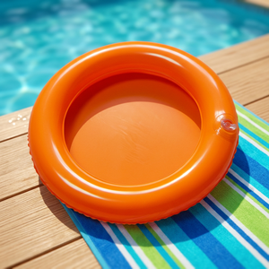 Direct Factory Price <b>Inflatable</b> Lightweight PVC Flying Disc Orange Outdoor Toy for Children Age 8 to 13 Years Unisex School Use - Product Image 1