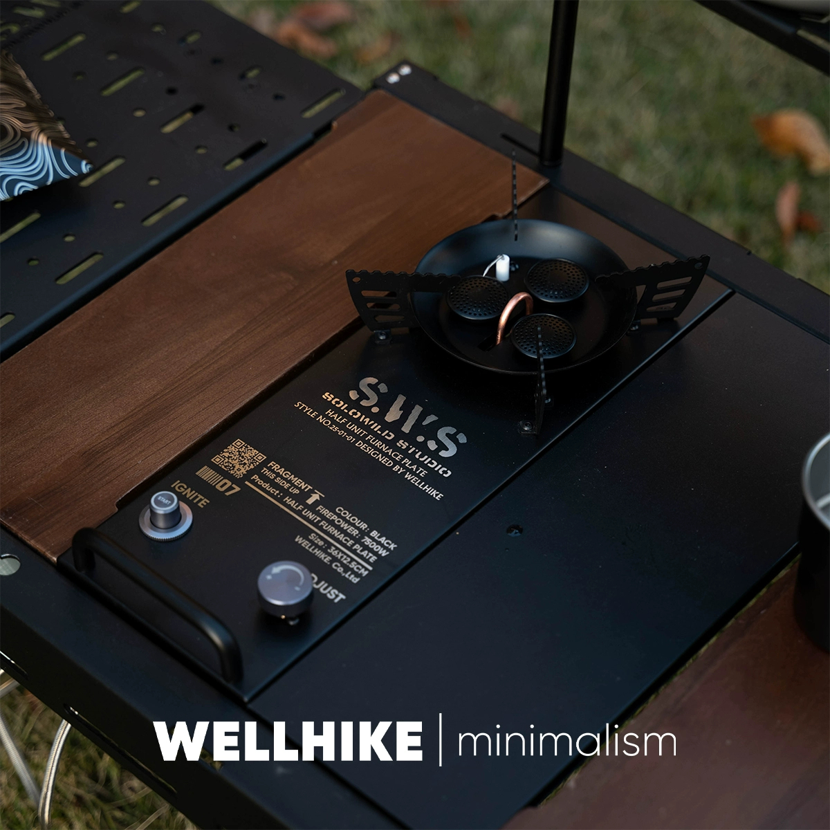 WELLHIKE SWSハーフユニットIGT三口ガスコンロ 7500W アウトドア用
