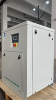 Compresseur d'air à spirale sans huile YiBang 5,5 kW 560 L/min 8 bars 380 V 50 Hz avec séchage par membrane et conversion de fréquence à aimant permanent, réservoir 24 L