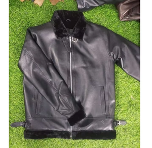 Chaqueta Clásica Hecha a Mano de Cuero Genuino para Hombre, Costuras Vintage Refinadas, Forro Interior Suave, Diseño Elegante y Moderno, India XS - Product Image 1