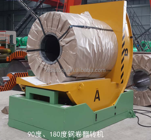 Machine de retournement de bobines métalliques automatique personnalisable de 10 tonnes, marque WADLEY, avec fonction de basculement à 90 degrés, 4 kW, alimentation 15 m/min - Product Image 6