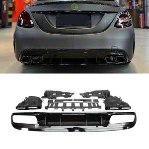 <span class=keywords><strong>Prix</strong></span> fabricant : Lame arrière <span class=keywords><strong>C63S</strong></span> AMG avec embouts d'échappement pour Mercedes Benz Classe C W205 LCI 2019-2021 Sport - Product Image 1