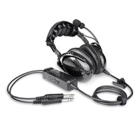 Casque de pilote en fibre de carbone de haute qualité, casque d'aviation ANR (réduction active du bruit) avec Black Toot5