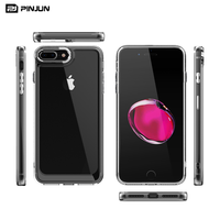 Pour iPhone 7 plus étui antichoc Transparent cristal clair Tpu pare-chocs coque de téléphone couverture arrière pour iPhone 11 12 13 14 15 Pro Max